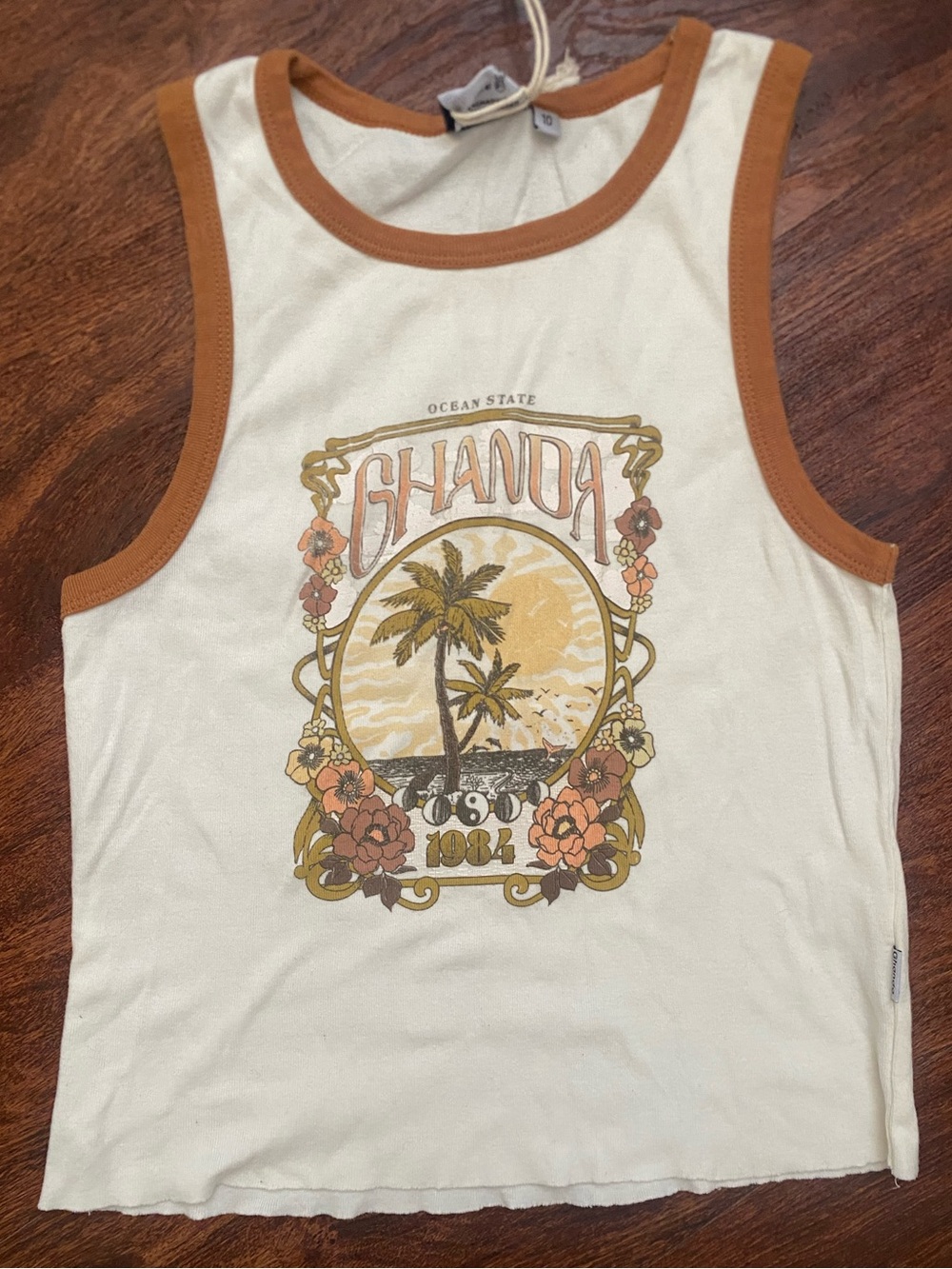 Ghanda Graphic Ringer Tank